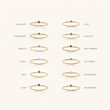 Angelina Birthstone Stacker Ring