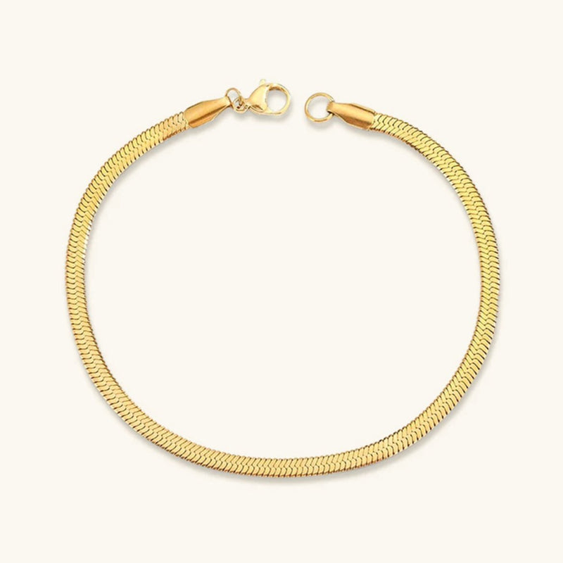 Valerie Gold Herringbone Bracelet