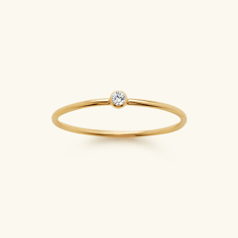 Angelina Birthstone Stacker Ring
