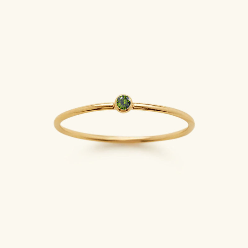 Angelina Birthstone Stacker Ring