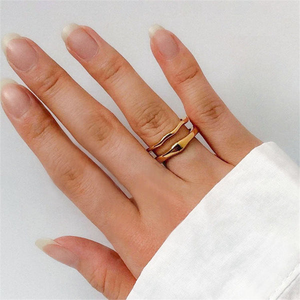 Edith Gold Stacker Ring