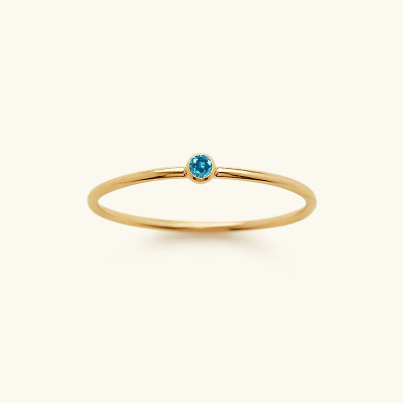 Angelina Birthstone Stacker Ring