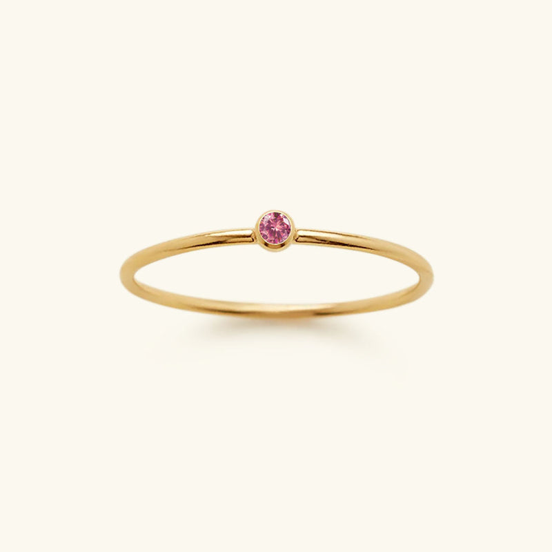 Angelina Birthstone Stacker Ring