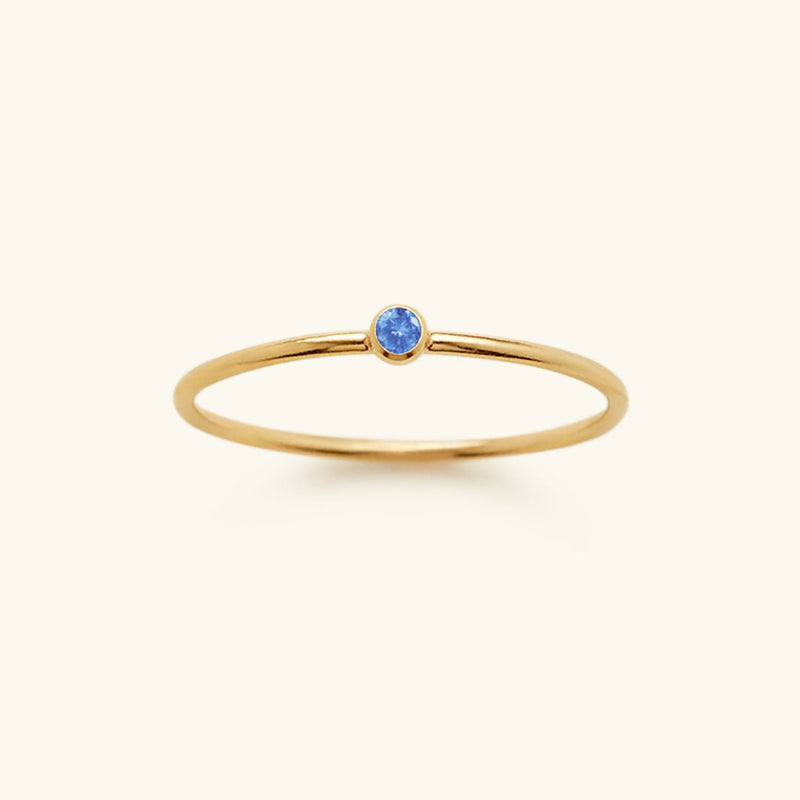 Angelina Birthstone Stacker Ring