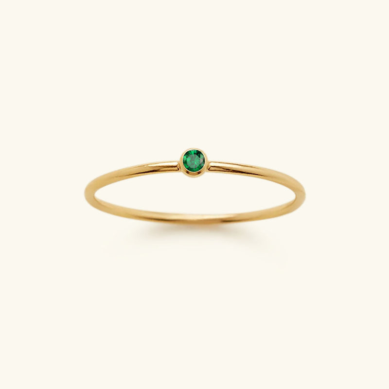 Angelina Birthstone Stacker Ring