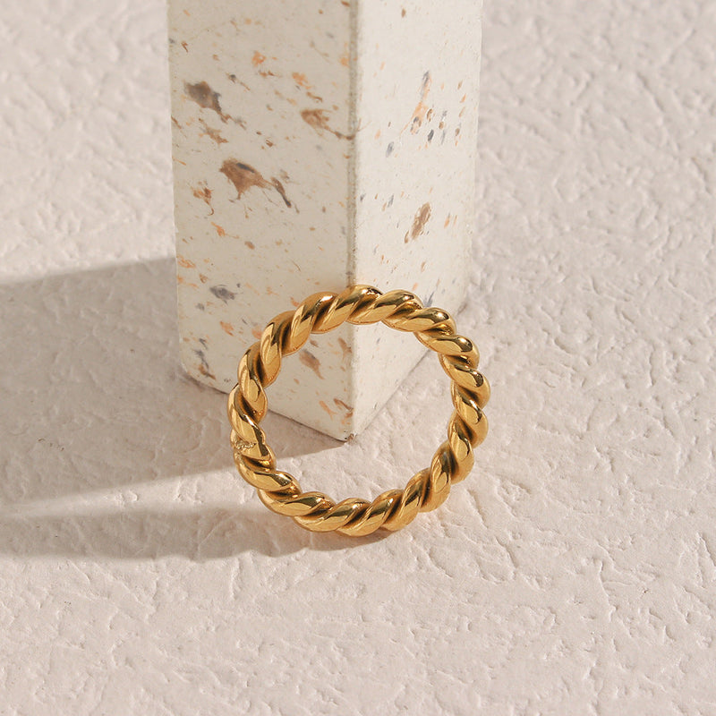 Marigold Gold Twist Ring