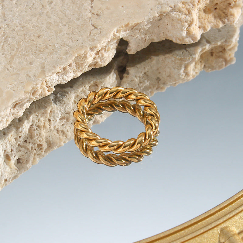 Marigold Gold Twist Ring