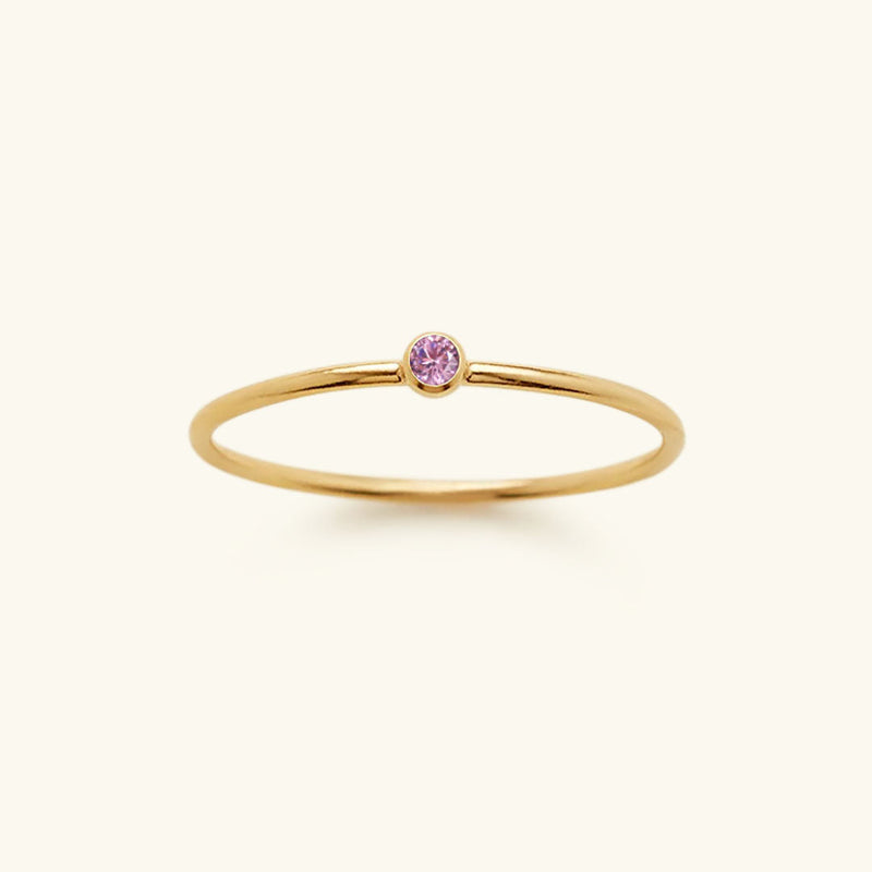 Angelina Birthstone Stacker Ring