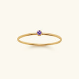 Angelina Birthstone Stacker Ring