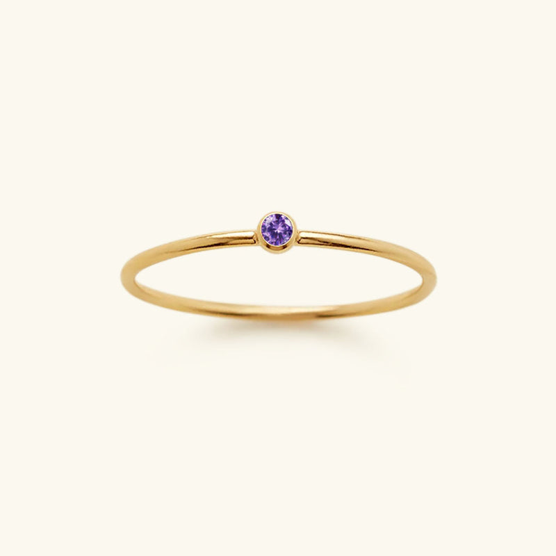 Angelina Birthstone Stacker Ring